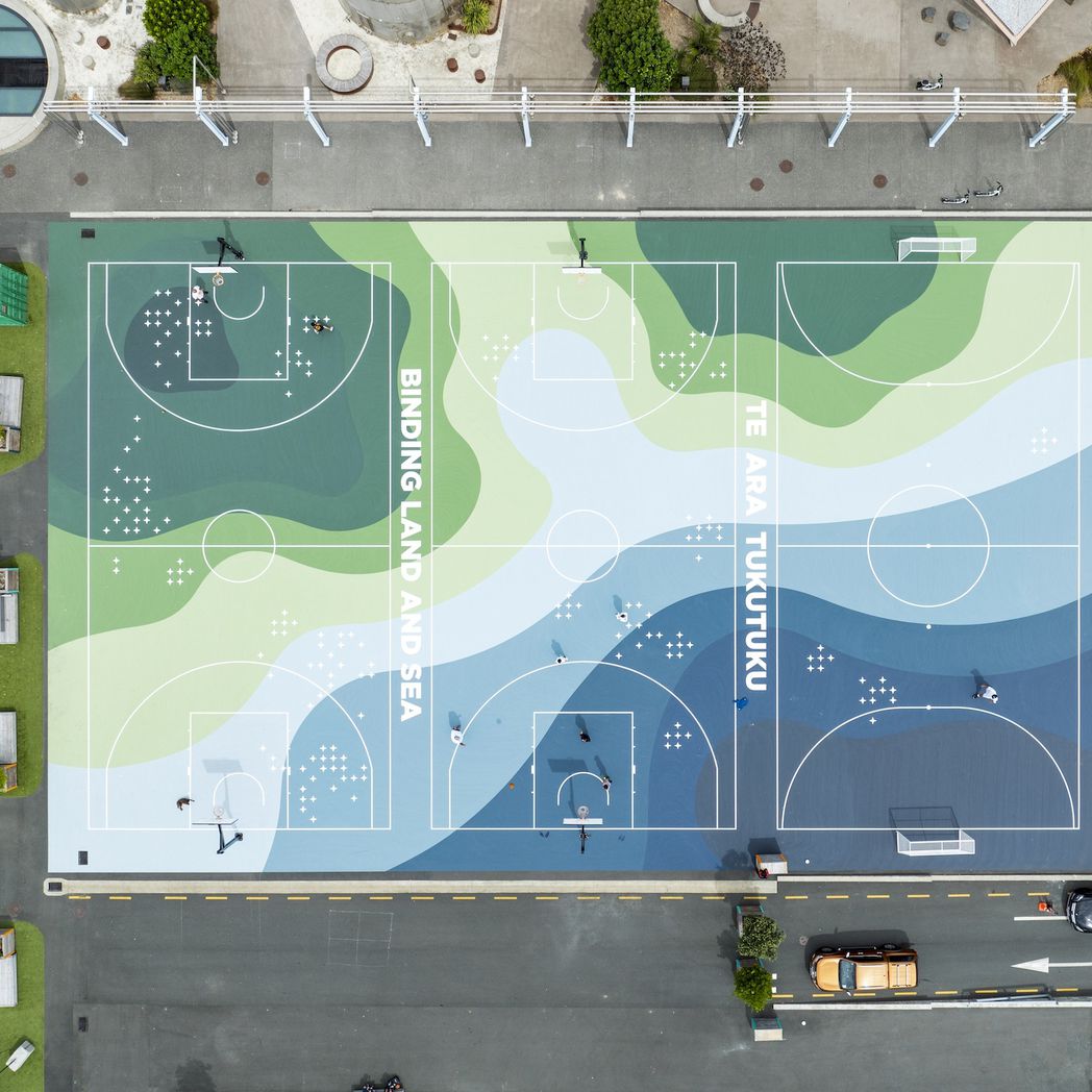 Silo Park Basketball Art Court